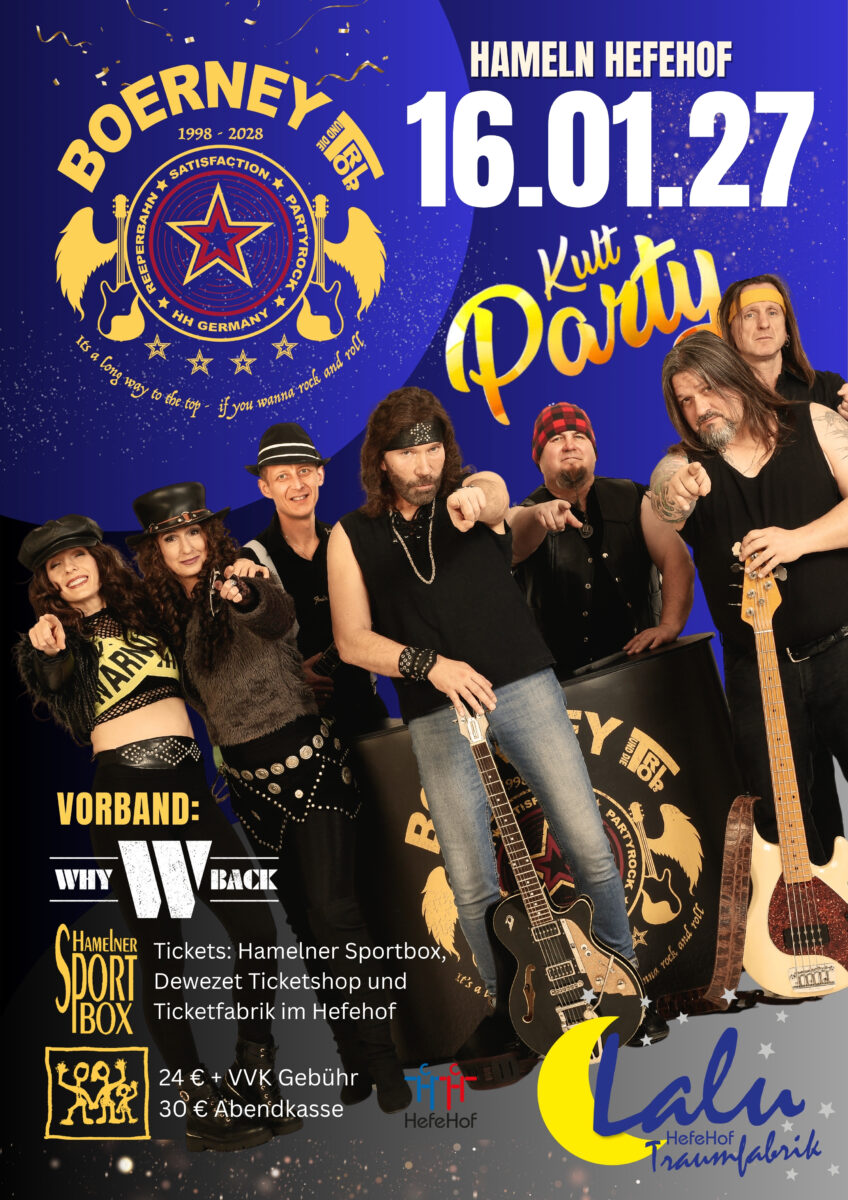 Partyband Boerney in Hameln LaLu Sportbox